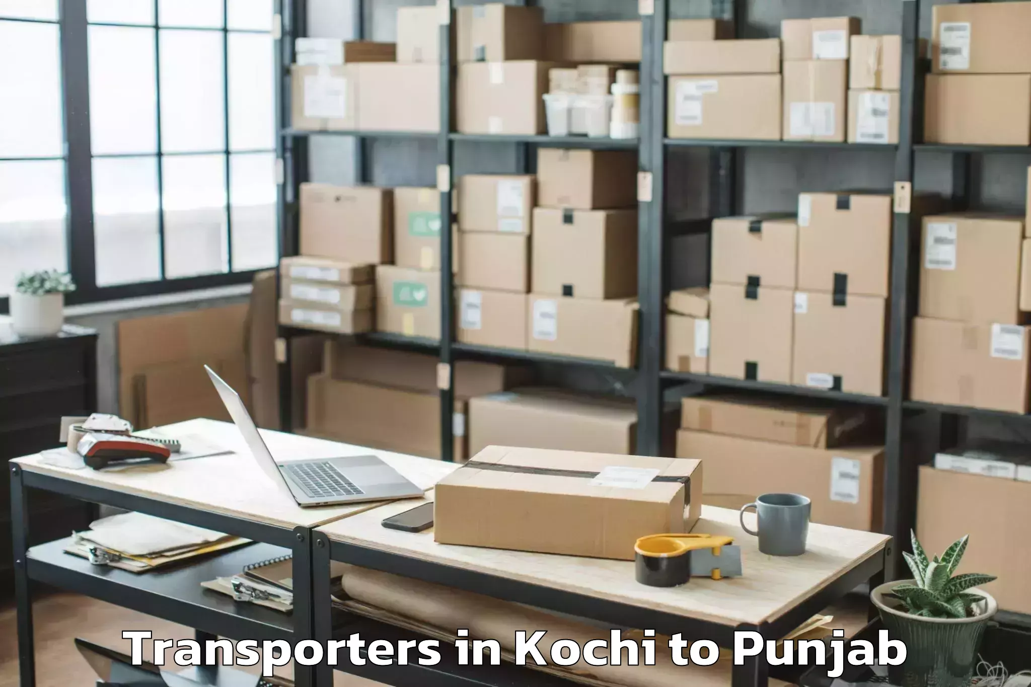 Get Kochi to Banga Transporters